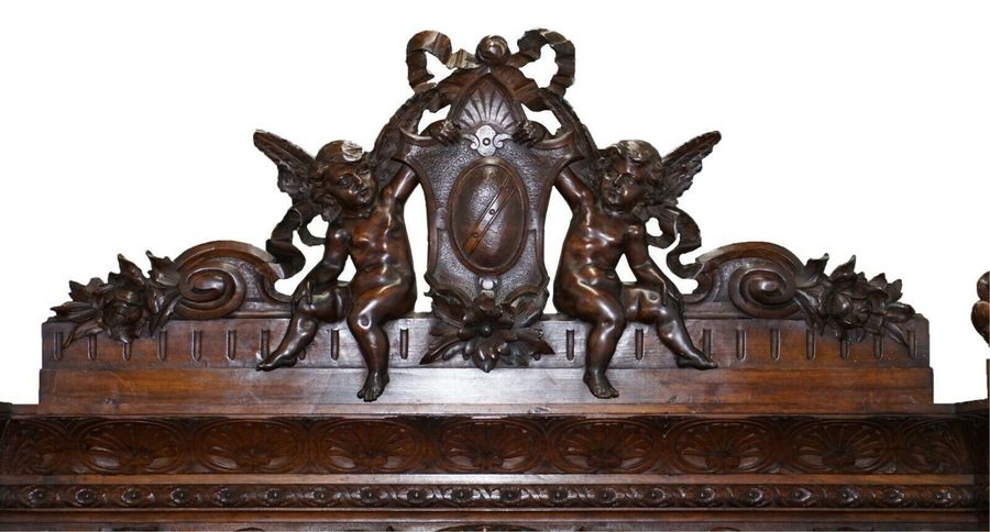 Rare moses michelangelo guggenheim & pauly cie et venice antique carved armoire – A rare vintage treasure