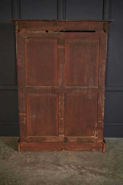 Large antique 19th century mahogany glazed cabinet – A rare vintage treasure