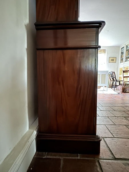Large vintage victorian style glazed bookcase display cabinet cupboard dresser – A rare vintage treasure