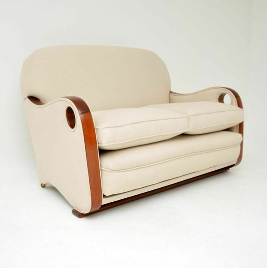 Art deco period two seater sofa – A rare vintage treasure